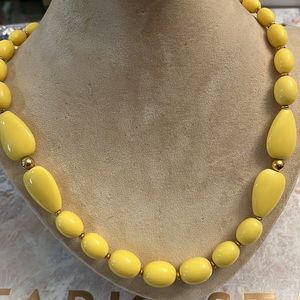 Vintage Napier Necklace with Gold tone Beads.